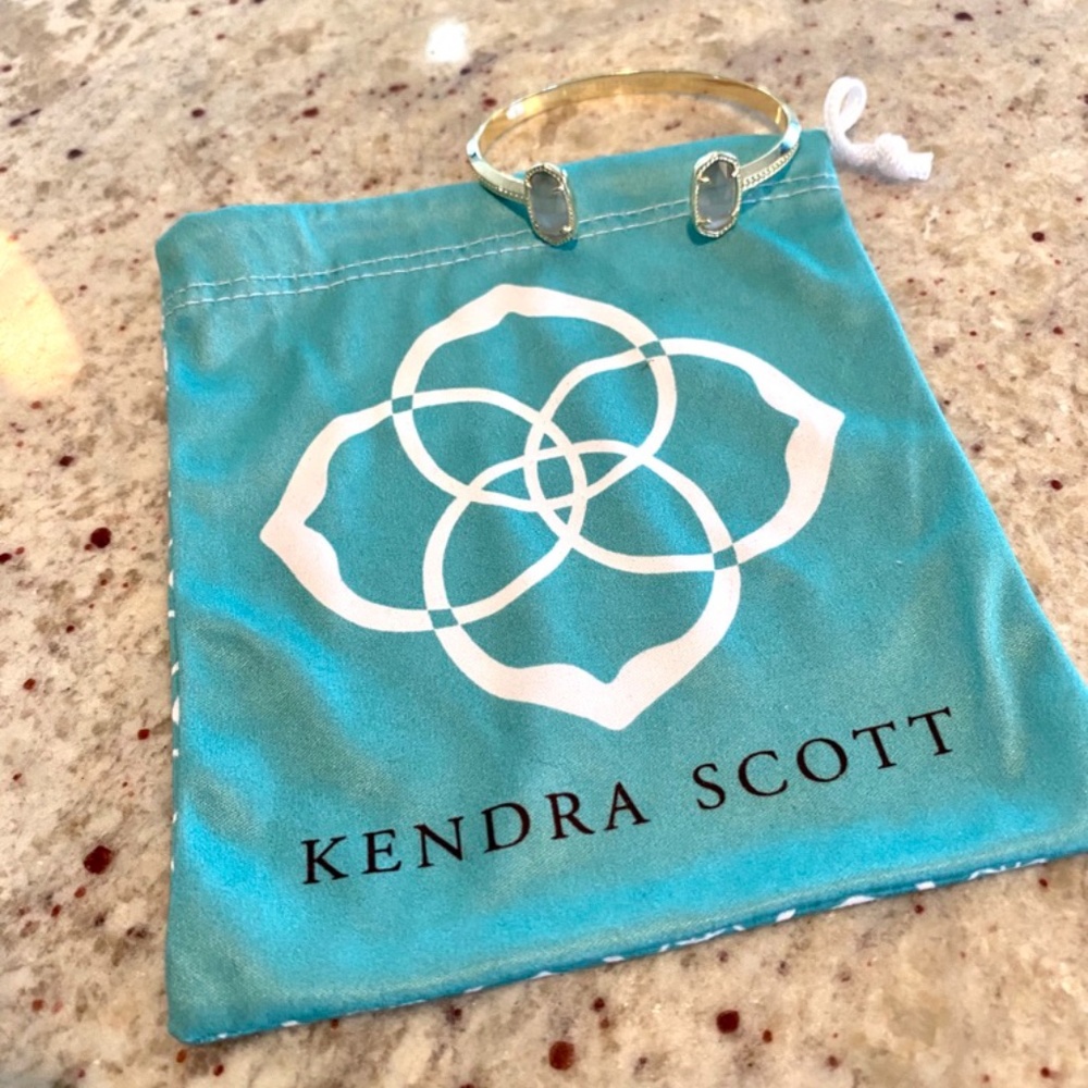 Kendra Scott Elton Cuff Bracelet Gold & Grey